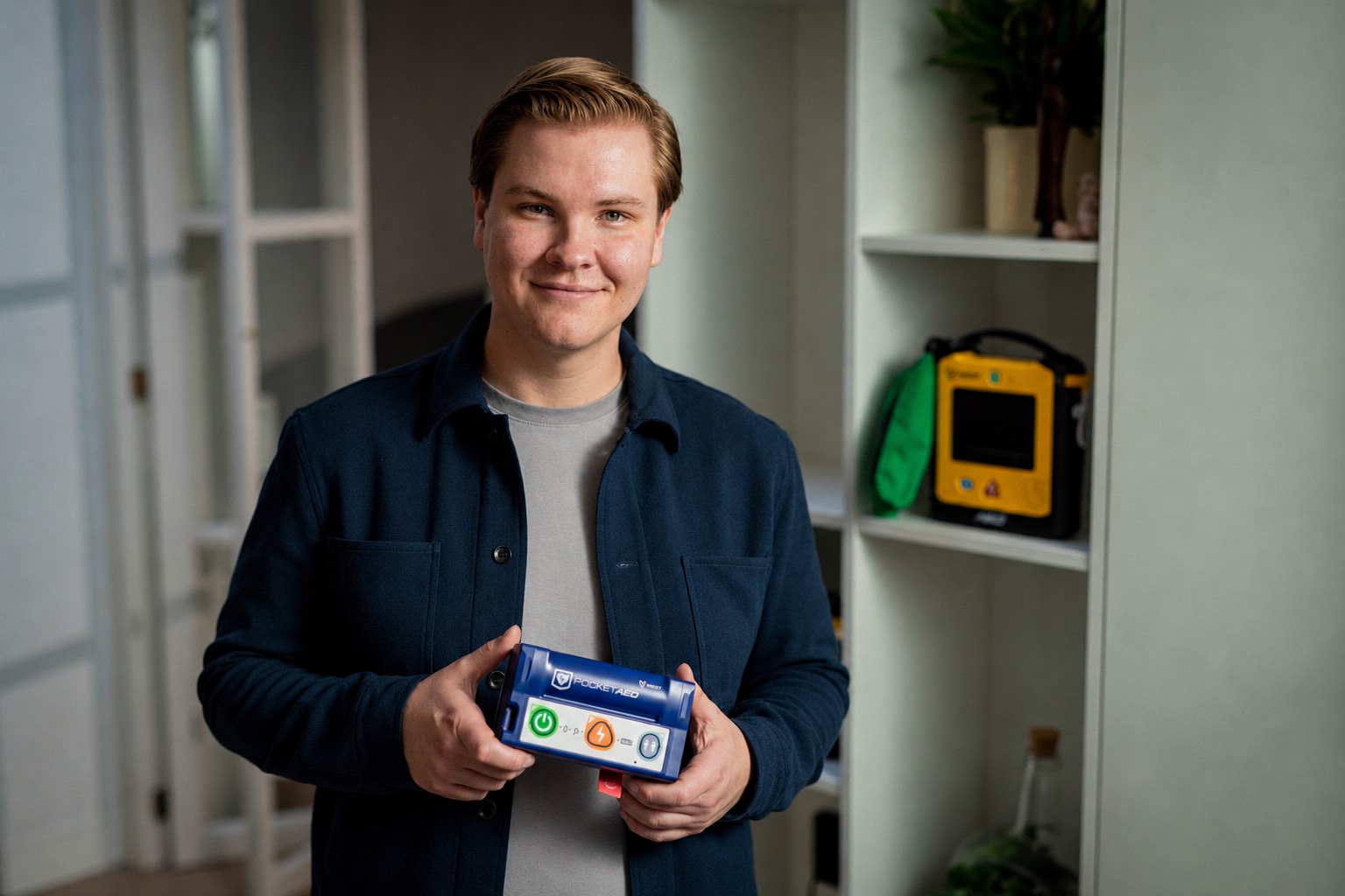 Een AED die in de broekzak past: ‘Pakken en plakken’